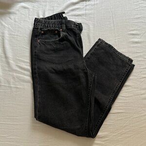 Pull&Bear Black Wide Leg Jeans - Women's 6